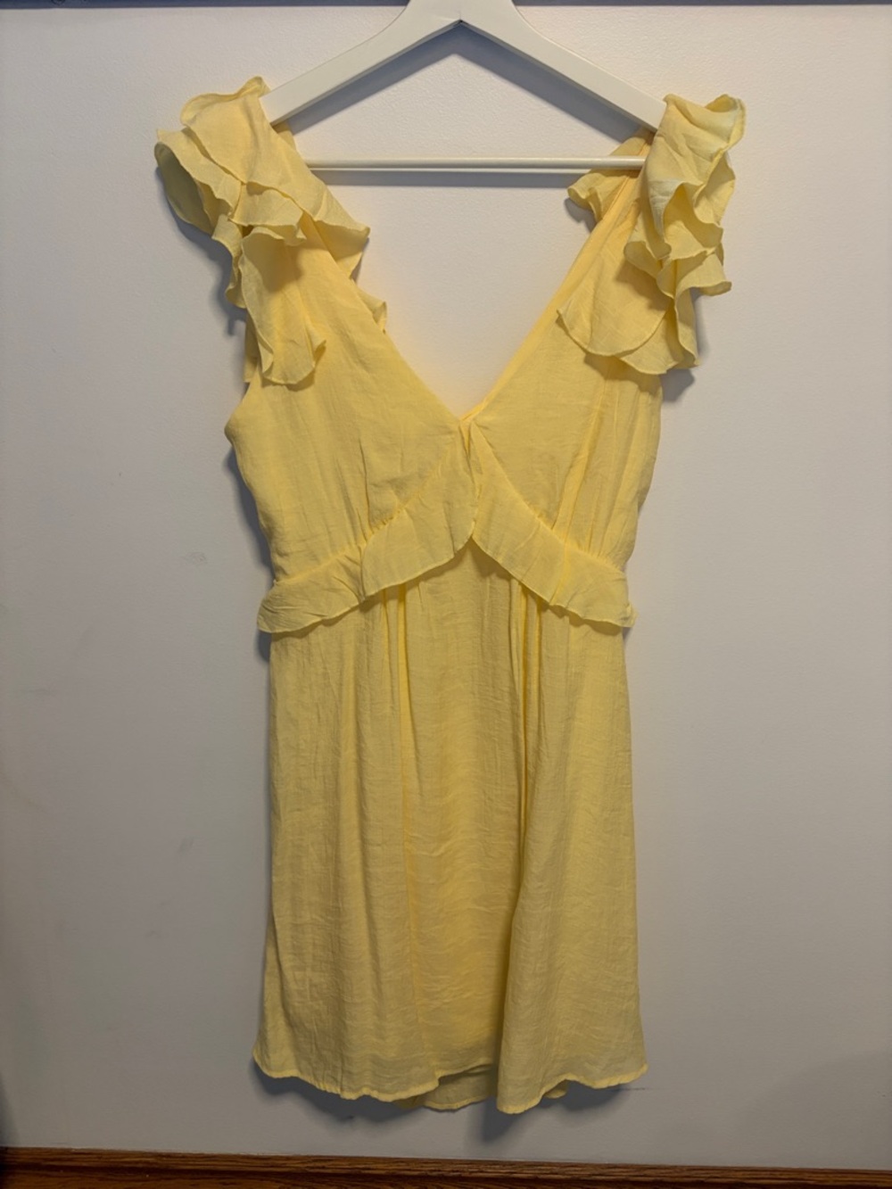 Yellow mini sundress